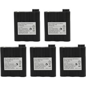 Karier 5Pcs BATT5R 900mAh Ni-MH Battery Compatible for Midland AVP-7 GXT-300 GXT-325 GXT-400 GXT-450 GXT-550 GXT-650 GXT-710 GXT-760 GXT-795 GXT-850 GXT-860 GXT-900 GXT-950 GXT-1000 GXT-1050 Radio
