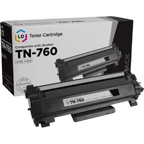 LD Products Compatible Toner Cartridge Replacement for Brother TN760 TN-760 TN 760 TN730 TN-730 (1-Black) for DCP-L2550DW, HL-L2325DW, HL-L2370DW, HL-L2390DW, HL-L2395DW, MFC-L2717DW, MFC-L2730DW