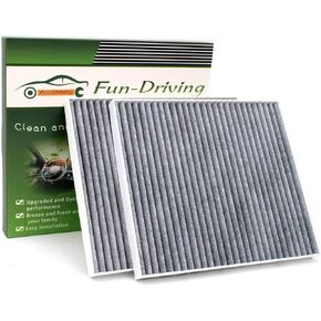 FUN-DRIVING 2 Pack FD709 Cabin Air Filter for Accent/Genesis Coupe/Tucson/Veloster/Forte/Forte Koup/Rio/Rio5/Rondo/Sportage,Replace CP709,CF10709/087902E200