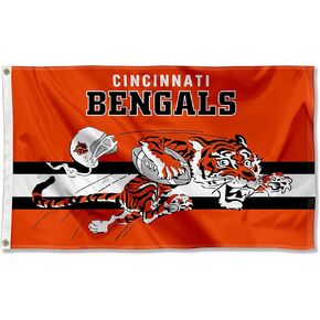 Bengals Throwback Vintage Retro 3x5 Banner Flag