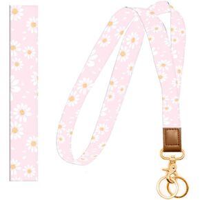 Lanyards for Keys, Durable Keychain Long Lanyard for Women Men, Cute Neck Lanyard for ID Badges Holder, Wallets, key in Kuwait