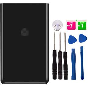 Replacement Repair Battery Back Glass Cover Back Housing for Google Pixel 7 Pro with Frame Tape and Tools (Black)