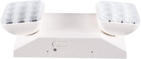 GRUENLICH مصباح الطوارئ LED، تركيبات إضاءة الخروج برأسين LED وبطاريات احتياطية، مؤهل UL 924، جهد 120-277، عبوتان in Kuwait