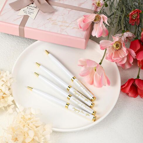 Fumete Wedding Pens Ballpoint Bridal Party Black Ink Twist Ballpoint Pens, Always and Forever Sign Wedding Pens for Bridal Shower Proposal Bachelor Slumber Party Game Favor(12 Pcs) in Saudi Arabia