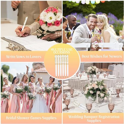 Fumete Wedding Pens Ballpoint Bridal Party Black Ink Twist Ballpoint Pens, Always and Forever Sign Wedding Pens for Bridal Shower Proposal Bachelor Slumber Party Game Favor(12 Pcs) in Saudi Arabia