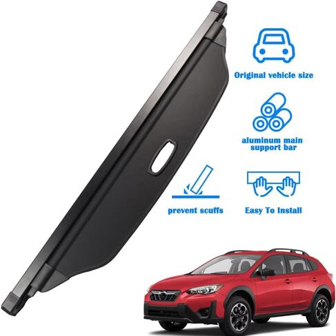 غطاء شحن Marretoo for 2024 Subaru Crosstrek Impreza Hatckback لملحقات Subaru Crosstrek غطاء صندوق السيارة 2018 2019 2020 2021 2022 2023 2024 (غير مناسب للمكونات الإضافية والهجينة) in Kuwait