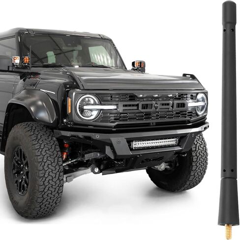 هوائي VOFONO Stubby لسيارة Ford Bronco 2019 2020 2022 2023 2024، ملحقات Ford Bronco، 7 بوصات قصيرة Ford Bronco Raptor Sport استبدال هوائي ترقية استقبال راديو السيارة in Saudi Arabia
