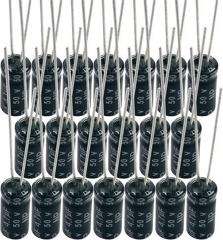 4.7uF 50V Capacitor, 20 PCS 4.7uf Capacitors NP Bipolar Non Polarized Capacitor,4.7uF,50V Non-Polar Electrolytic Capacitor 5x11MM in Saudi Arabia