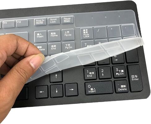 غطاء لوحة المفاتيح لجهاز HP USB Slim Business Keyboard KU-1469 SK-2120 KB-1469 803181 & HP EliteOne 800 G4 الكل في واحد، واقي لوحة المفاتيح HP Slim - شفاف in Saudi Arabia
