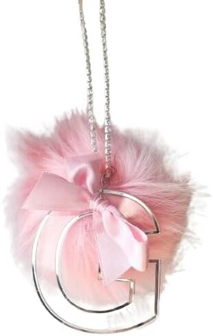 Pink Car Accesories Mirror Hanging Pendant Custom Alphabet Car Decoration - Z in Saudi Arabia