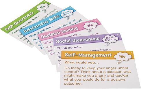 Really Good Stuff Mindfulness Activity Cards for Students - Set of 40 - Mindful Activities & Excercises to Grow Emotional Strength, Promote Growth Mindset, Focus, & Well Being in Saudi Arabia