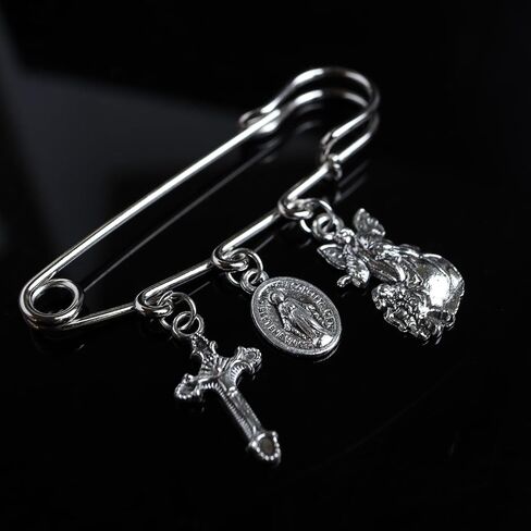 Miraculous You Are A Child of God, Pslam 139 Bible Verse Brooch, Baptism and First Communion Gifts, 2.12 Inches in Saudi Arabia