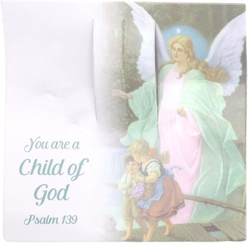 Miraculous You Are A Child of God, Pslam 139 Bible Verse Brooch, Baptism and First Communion Gifts, 2.12 Inches in Saudi Arabia