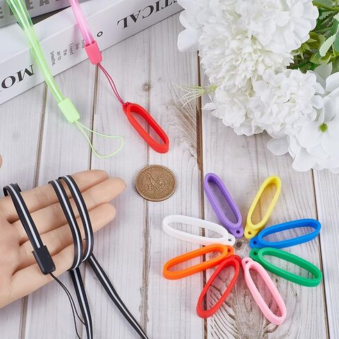GORGECRAFT 30PCS 10 Colors Anti-Lost Silicone Rubber Rings Holder 40mm/1.57 inch Diameter Multipurpose Adjustable Cases Necklace Lanyard Replacement Pendant Carrying Kit for Pens in Saudi Arabia