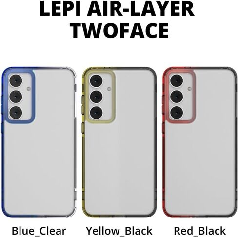 PLES Case for Galaxy S24 LEPI Air Layer Clear Decal Two-Face Non-Yellowing,Anti-Fingerprint,Shockproof Phone Bumper Cover, Anti-Scratch (Clear, Lepi Clear) in Saudi Arabia