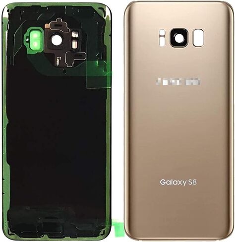 Cell4Less Replacement Back Glass Cover Back Door w/Pre-Installed Camera Lens/Frame, Adhesive & Removal Tool Samsung Galaxy S8 - All Models G950 All Carriers (Gold) in Saudi Arabia