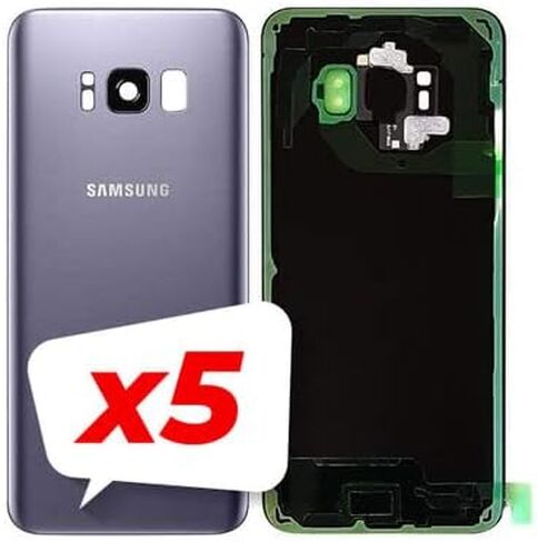 Cell4Less Replacement Back Glass Cover Back Door w/Pre-Installed Camera Lens/Frame, Adhesive & Removal Tool Samsung Galaxy S8 - All Models G950 All Carriers (Gold) in Saudi Arabia