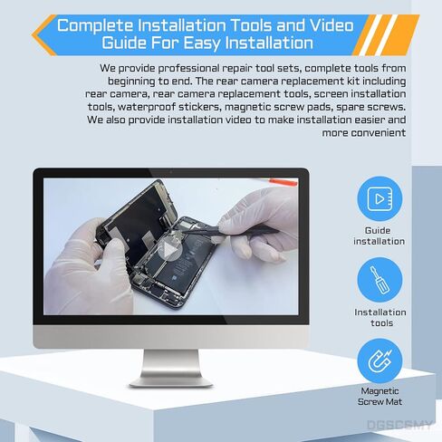 for iPhone 7 Plus Back Camera Replacement OEM Module 12MP Main Rear Lens Parts 7plus 5.5" with Wide Telephoto Lens OIS HDR Photos 4K Video Fix Repair Assemble Tools Kit for A1661 A1784 A1785 in Saudi Arabia