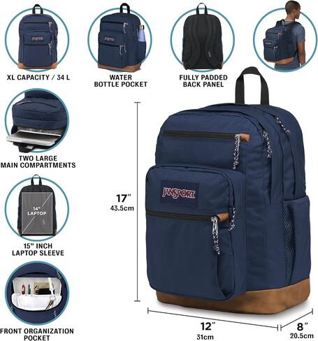 JanSport Backpack with 15-inch Laptop Sleeve - Large Computer Bag Rucksack with 2 Compartments, Ergonomic Straps - Bag for Men, Women - Batik Wash in Saudi Arabia