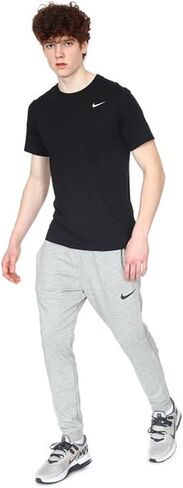 Nike Men's Dri Fit Cotton Blend Standard Fit Tapered Leg Athletic Training Joggers Pants (as1, Alpha, x_l, Regular, Regular, Dark Grey Heather, X-Large) in Saudi Arabia