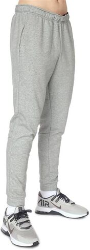 Nike Men's Dri Fit Cotton Blend Standard Fit Tapered Leg Athletic Training Joggers Pants (as1, Alpha, x_l, Regular, Regular, Dark Grey Heather, X-Large) in Saudi Arabia