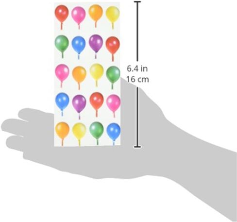 Paper House Productions STP-0039E Birthday Balloons Puffy Stickers (3-Pack) in Saudi Arabia