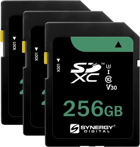 Synergy Digital 256GB, SDXC UHS-I Memory Card, Compatible with Sony ZV-1 Digital Camera - Class 10, U3, 100MB/s, 300 Series in Saudi Arabia