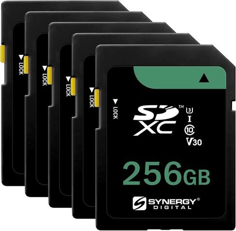 Synergy Digital 256GB, SDXC UHS-I Memory Card, Compatible with Sony ZV-1 Digital Camera - Class 10, U3, 100MB/s, 300 Series in Saudi Arabia