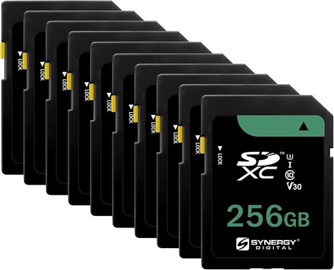 Synergy Digital 256GB, SDXC UHS-I Memory Card, Compatible with Sony ZV-1 Digital Camera - Class 10, U3, 100MB/s, 300 Series in Saudi Arabia