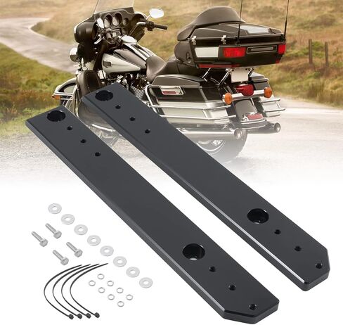 ملحق صندوق الدراجة النارية/الأمتعة: مجموعة أدوات نقل Tour-Pak القابلة للتعديل لدراجات Harley النارية 2009-2013 Touring Road King Electra Street Road Glide Trikes in Kuwait