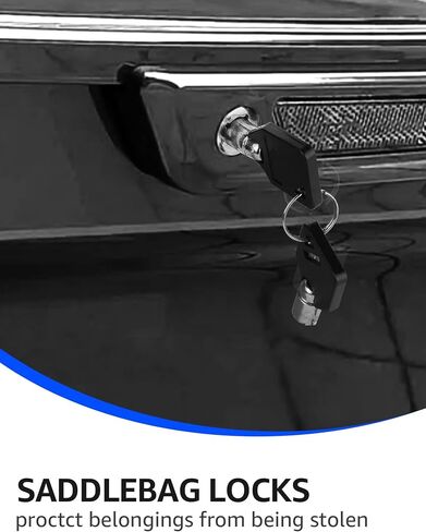 أقفال السرج، مجموعة مفاتيح قفل حقيبة السرج للحقيبة الصلبة المتوافقة مع Harley Davidson Electra Glide، Ultra Classic، Street Glide، Road Glide، Road King 1993-2013 in Kuwait