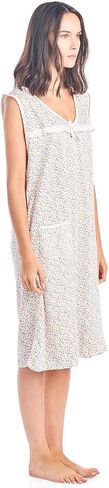 Casual Nights Women's Cotton Sleeveless Nightgown Sleep Shirt Chemise in Saudi Arabia