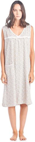 Casual Nights Women's Cotton Sleeveless Nightgown Sleep Shirt Chemise in Saudi Arabia