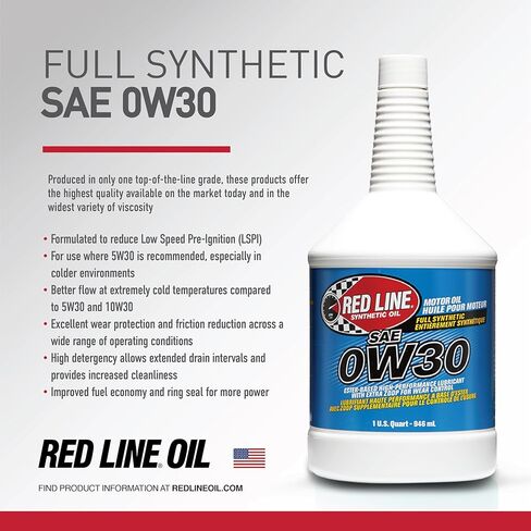 زيت محرك ريد لاين (11115) SAE 0W30 اصطناعي بالكامل - 1 جالون in Kuwait