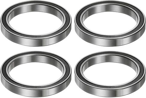 4pcs 6808-2RS Deep Groove Ball Bearings 40mm Bore 52mm OD 7mm Thick Chrome Steel ABEC3 Double Sealed Bearing for Motors Pumps Conveyors in Saudi Arabia