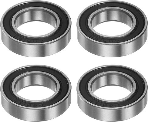 4pcs 6808-2RS Deep Groove Ball Bearings 40mm Bore 52mm OD 7mm Thick Chrome Steel ABEC3 Double Sealed Bearing for Motors Pumps Conveyors in Saudi Arabia