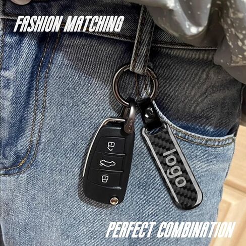 قطعة واحدة من سلسلة مفاتيح السيارة المتوافقة مع سلسلة مفاتيح Cooper S ذات نسيج ألياف الكربون الممتازة وحلقات مفاتيح قابلة للفصل in Kuwait