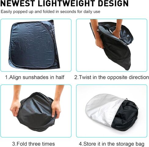 مظلة الشمس للزجاج الأمامي لسيارة Toyota Sienna 2011-2020، مظلة أمامية قابلة للطي حاجب من الشمس درع واقي ملحقات الكابينة للسيارة in Kuwait