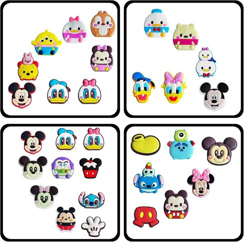 28pc Cartoon anime Shoe Charms Garden Shoes Accessories Teens, boys, girls, men, women Party gifts in Saudi Arabia