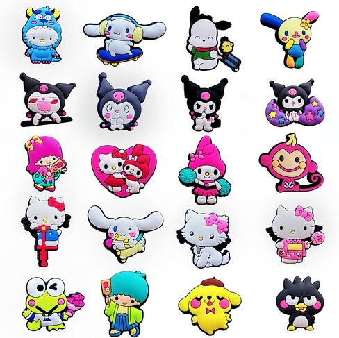 سحر الأحذية، سحر الأحذية kawaii أنيمي الملحقات الديكور الأحذية لشرائح فقاعة تسد، دبابيس الأحذية للفتيات المراهقات الفتيان البالغين هدايا الحزب تفضل in Kuwait