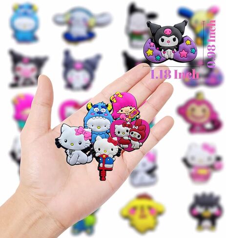 سحر الأحذية، سحر الأحذية kawaii أنيمي الملحقات الديكور الأحذية لشرائح فقاعة تسد، دبابيس الأحذية للفتيات المراهقات الفتيان البالغين هدايا الحزب تفضل in Kuwait