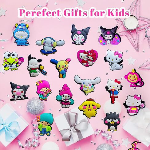 سحر الأحذية، سحر الأحذية kawaii أنيمي الملحقات الديكور الأحذية لشرائح فقاعة تسد، دبابيس الأحذية للفتيات المراهقات الفتيان البالغين هدايا الحزب تفضل in Kuwait