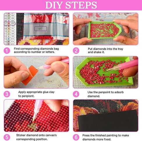 Ausanrl Beach Diamond Art Kits للبالغين - Moonlight Beach 5D الماس الفن مجموعات الرسم للبالغين المبتدئين، مجموعات الفن جوهرة القمر للبالغين، هدية ديكور جدار المنزل 12x16inch in Kuwait