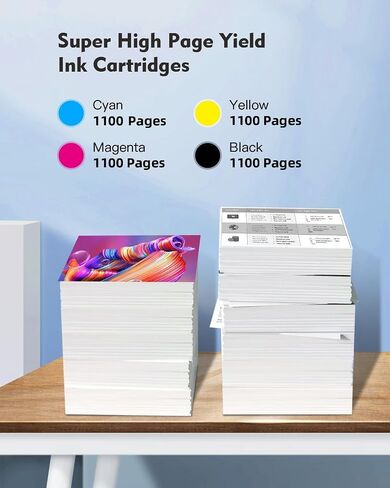 822XL Ink Cartridges Remanufactured for 822 T822 XL Ink Cartridges Replacement for Epson 822 XL T822XL for Epson Workforce Pro WF-3820 WF-4820 WF-4830 WF-4833 WF-4834 Printer (BCMY, 4 Pack) in Saudi Arabia