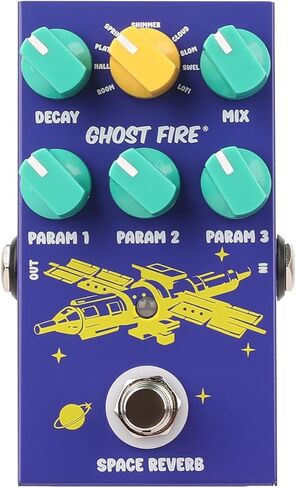 دواسة جيتار GHOSTFIRE ريفيرب 9 أوضاع تأثيرات ريفيب دواسة الفضاء تأخير الصدى الرقمي in Kuwait