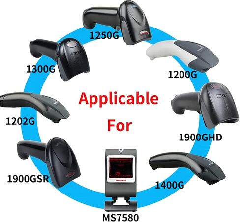 كابل USB لماسح الباركود هانيويل، كابل USB إلى RJ45، CBL-500-300-S00 1900GHD 1900iSR 1902GHD 1902GSR 1300G 1250G MS7580 (الإصدار الجديد) 1450G MS7980G 1200G 1910 (1900-7FT-Straight) in Saudi Arabia