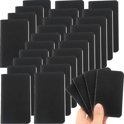 24 Pack Mini Notebooks 2.5'' x 4'' Small Notebook Bulk Black Pocket Memo Notepads for School Office Home Supplies in Saudi Arabia
