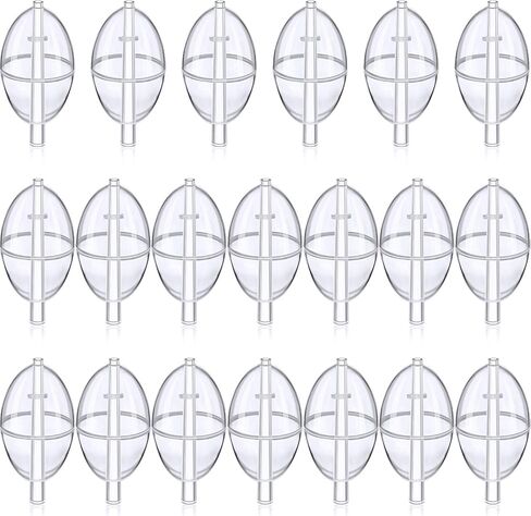 Sumind 20 Pieces Spin Float Fishing Bobbers Fishing Float Bend Slip Cast Spin Float Tackle Accessories in Saudi Arabia