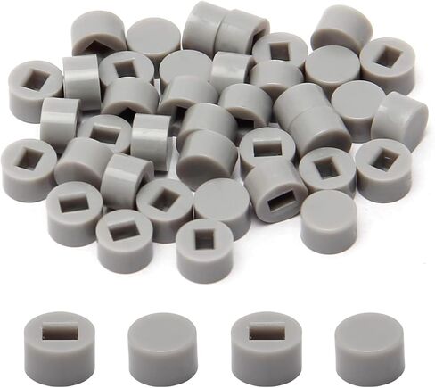 Fielect 40pcs Tactile Push Button Switch Caps 6x3.6mm for Height 5.8/7 / 8/8.5mm Micro Tactile Switch Black in Saudi Arabia
