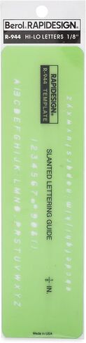Rapidesign Large Lettering Aid Template, 1 Each (R924) in Saudi Arabia